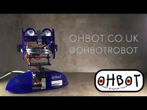 Ohbot sings