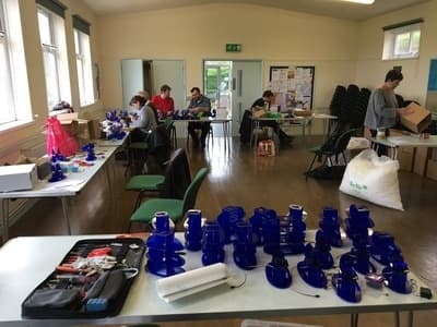 Early on we had build days at Randwick village hall.