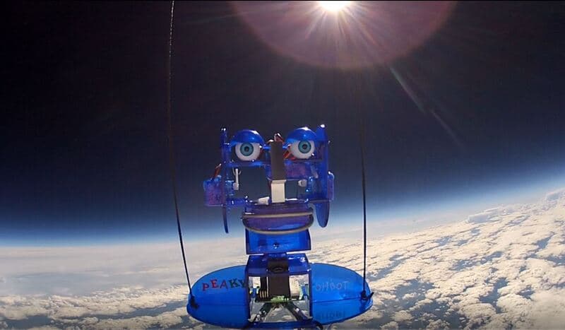 Ohbot in the stratosphere 2017